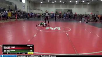 45 lbs Semifinal - Tanner Wolf, Grapplers vs Rylan Kuhns, Maple River