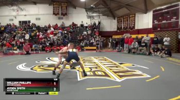 106 lbs Champ. Round 1 - Ayden Smith, Notre Dame vs William Phillips, Baylor School