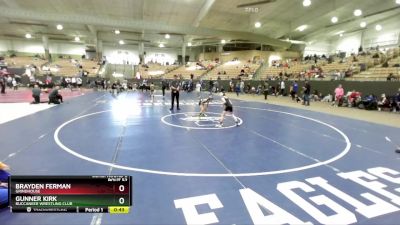 60 lbs Cons. Round 5 - Brayden Ferman, Grindhouse vs Gunner Kirk, Buccaneer Wrestling Club