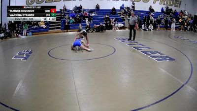 124 lbs 1st Place Match - Marlee Solomon, Cannon McMillan vs Aariona Strader, Pine-Richland Hs