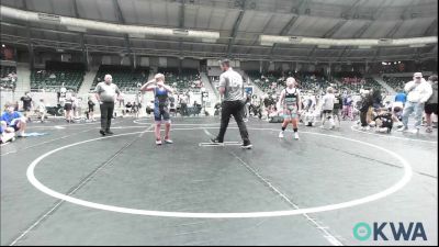 110 lbs Quarterfinal - Collin Randall, Keystone Kids Wrestling Club vs Deklyn Barnes, Harrah Little League Wrestling
