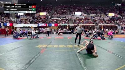 G - 100 lbs Quarterfinal - Peyton Liva, Butte Girls vs Emmalyn Miller, Baker Girls