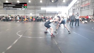 132 lbs Round 2 (8 Team) - Cael Lowdermilk, Warner Elite vs Chase Hodas, Disciples WC