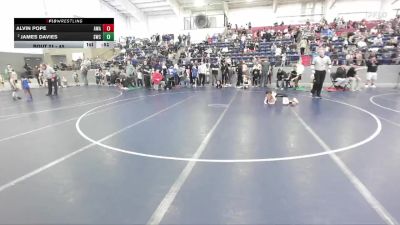 45 lbs Champ. Round 1 - Alvin Pope, Aviator Wrestling Academy vs James Davies, Shootbox Wrestling Club