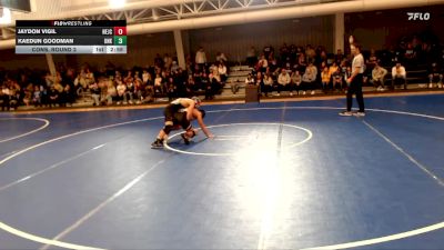 141 lbs Cons. Round 2 - Kaedun Goodman, Nebraska-Kearney vs Jaydon Vigil, Northeastern Junior College