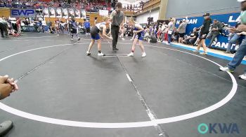 80 lbs Semifinal - Grace Brown, Harrah Little League Wrestling vs Gannon Lynn, Noble Takedown Club