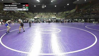 152 lbs Quarterfinal - Max Del Bosque, Clovis North vs Logan Struthers, Clovis