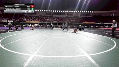 103 lbs Semifinal - Makayla Lopez, Ottawa - Arizona (W) vs Lilia Davila Ortiz, Western Washington (W)