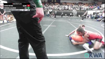 58-61 lbs Quarterfinal - Rose Reyna, Carl Albert vs Kendra Allison, Lexington Wrestling Club