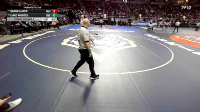 II-101 lbs Cons. Round 2 - Luke Worzel, Plainedge vs Qudir Lloyd, Eagle Academy
