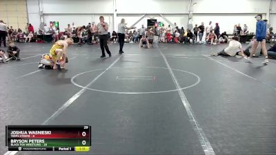 105 lbs Round 2 (8 Team) - Joshua Wasnieski, Terps Xtreme vs Bryson Peters, Black Fox Wrestling