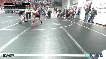 70 lbs Quarterfinal - Baylon Reece, Grove Takedown Club vs Beckham Haubert, Cleveland Takedown