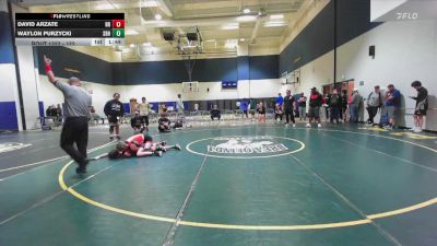 122 lbs Cons. Semi - David Arzate, Riverside Rascals vs Waylon Purzycki, El Dorado High School