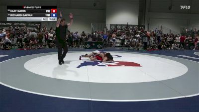 61 lbs Cons. Round 3 - Clay Gates, Wolves Wrestling Club vs Richard Galvan, Torotech Wrestling