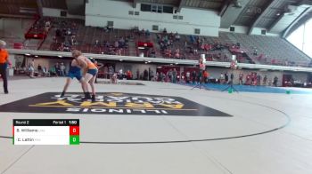 182-195 lbs Round 2 - Carlito Lattin, Pontiac High School vs Braedon Williams, Unattached