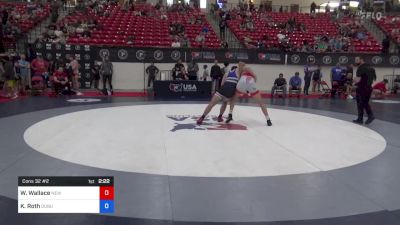 72 kg Cons 32 #2 - William Wallace, New Mexico vs Kale Roth, Dubuque RTC