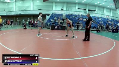 165 lbs Cons. Round 2 - Bobby Hopkins Iii, OH vs Bryson Capansky, IL