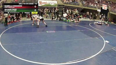 115 lbs Round 2 - Isabella Swanson, Pride Wrestling vs Shyann Page, Colorado Outlaws