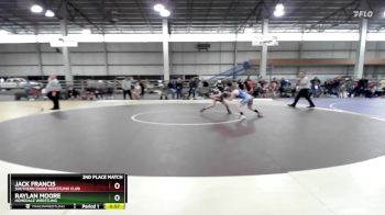 95 lbs 2nd Place Match - Raylan Moore, Homedale Wrestling vs Jack Francis, Southern Idaho Wrestling Club