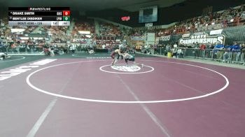 126 lbs Cons. Round 2 - Bentlee Diediker, LaCygne-Prairie View HS vs Drake Smith, Girard HS