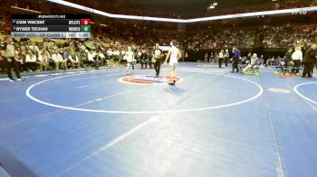 132 Class 1 lbs 5th Place Match - Cuin Vincent, West Platte vs Ryder Techau, Brookfield