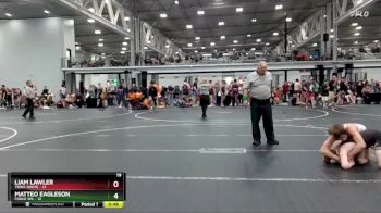 126 lbs Round 4 (8 Team) - Liam Lawler, TNWC White vs Matteo Eagleson, Force WC
