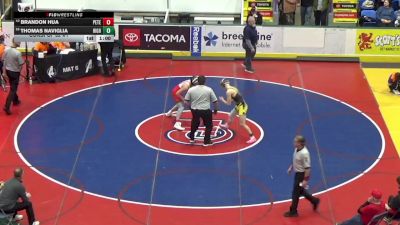 140 lbs Consi Of 32 #1 - Brandon Hua, Peters Twp vs Thomas Naviglia, Highlands
