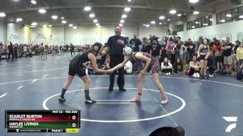 110 lbs Cons. Round 4 - Haylee Livings, Shores WC vs Scarlet Burton, Roseville Eagles WC