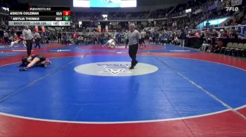 1-5A 126 1st Place Match - Amylia Thomas, Montevallo vs Ashlyn Coleman, Weaver