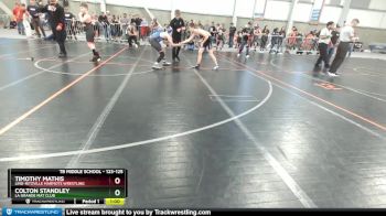 123-125 lbs Round 1 - Colton Standley, La Grande Mat Club vs Timothy Mathis, Lind-Ritzville Marmots Wrestling