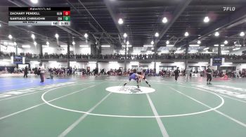 132Yellow lbs Rr Rnd 2 - Zachary Pendell, Glens Falls vs Santiago Chrisjohn, Cba