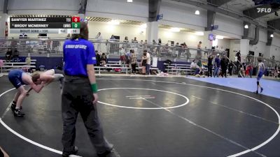 120 lbs Cons. Semi - Brody McNerney, Liberty Warriors Wrestling Club vs Sawyer Martinez, Texas