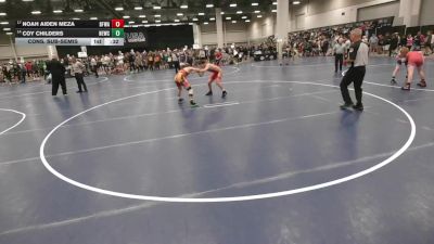 126 lbs Cons. Sub-semis - Noah Aiden Meza, Black Fox Wrestling Academy vs Coy Childers, Nebraska Elite Wrestling Club