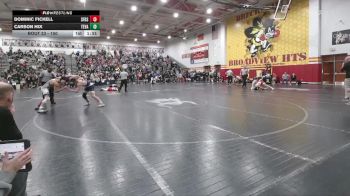 150 lbs Champ. Round 1 - Carson Hix, Teays Valley vs Dominic Fickell, Columbus St. Francis DeSales