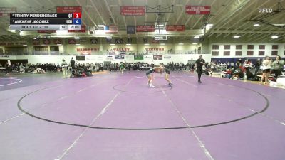 110 lbs Quarterfinal - Trinity Pendergrass, Quincy vs Alexsys Jacquez, University Of Saint Mary