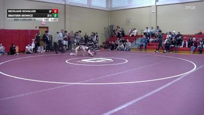 103 lbs Day 2 (round 5) - Brayden Ibowicz, St. Francis B vs Nicolaus Schaller, Orchard Park
