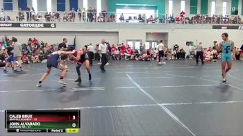140 lbs Round 5 (6 Team) - Caleb Brux, Grapple Academy vs John Alvarado, Glasgow WA