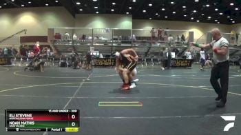 200 lbs Round 1 - Noah Mathis, Unattached vs Eli Stevens, Northglenn Norse