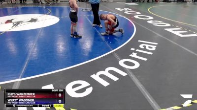 85 lbs Final - Wyatt Wagoner, Mid Valley Wrestling Club vs Rhys Warzewick, Mid Valley Wrestling Club