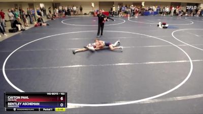 102 lbs Cons. Round 2 - Cayton Pahl, MN Elite vs Bentley Ascheman, Minnesota