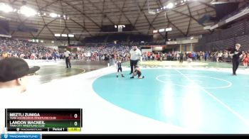 41-45 lbs 1st Place Match - Meztli Zuniga, Team Aggression Wrestling Club vs Landon MacNeil, Twin City Wrestling Club