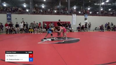 57 kg Quarterfinal - Stevo Poulin, Northern Colorado Wrestling Club vs Gregory Diakomihalis, Spartan Combat RTC/ TMWC
