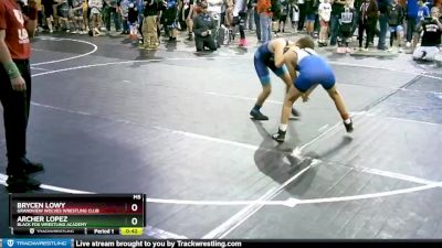 92-95 lbs Round 2 - Archer Lopez, Black Fox Wrestling Academy vs Brycen Lowy, Grandview Wolves Wrestling Club