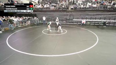 3A 105 lbs Cons. Round 3 - Zivah Sires, Grantsville vs Dustee Black, South Summit