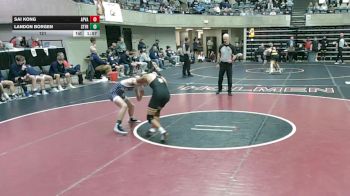 121 lbs Semis & 1st Wrestleback (8 Team) - Sai Kong, Apple Valley, MN vs Landon Borgen, Saint Francis, MN