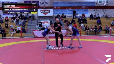 138 lbs 1st Place Match - Waipuilani Estrella-Beauchamp, University Of Providence vs Kailey Rees, University Of Providence