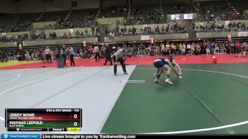 110 lbs Quarterfinal - Jordy Bowe, Crass Trained Wrestling vs Mathias Liepold, Flat Earth