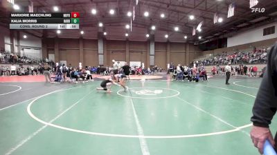 100 lbs Cons. Round 2 - Marjorie Maechling, North Point vs Kalia Morris, Harrah