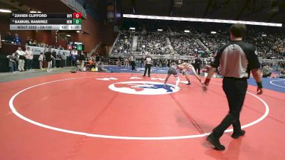 2A-150 lbs Semifinal - Zavier Clifford, Big Piney vs Samuel Ramirez, H.E.M.
