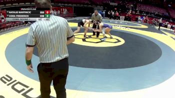 G-130 lbs Cons. Round 1 - Cora Frederick, G-Vermilion vs Natalie Martincic, G-Orange